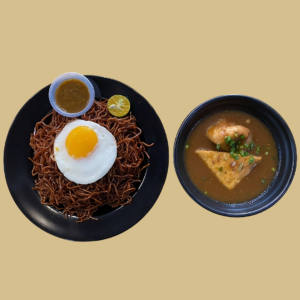 MEE TAUHU TELUR (KUAH BIASA)